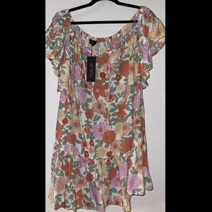Rachel Zoe mini floral dress L